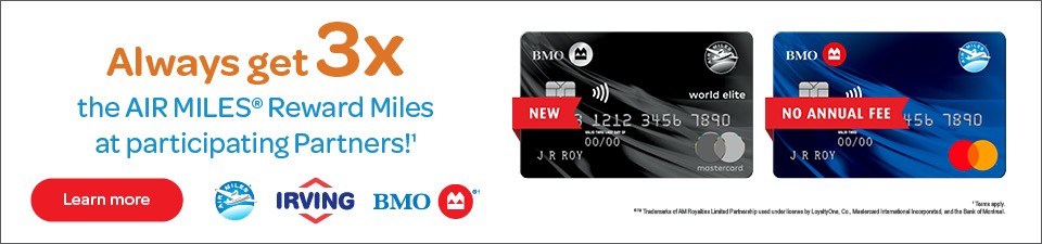 bmo air miles reward program